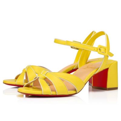Sandalias Anjalili Christian Louboutin Mujer - Amarillos - 1215033M072